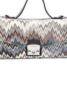 Borsa tote per bambina Missoni Kids nero con motivo zigzag - Rubino Kids