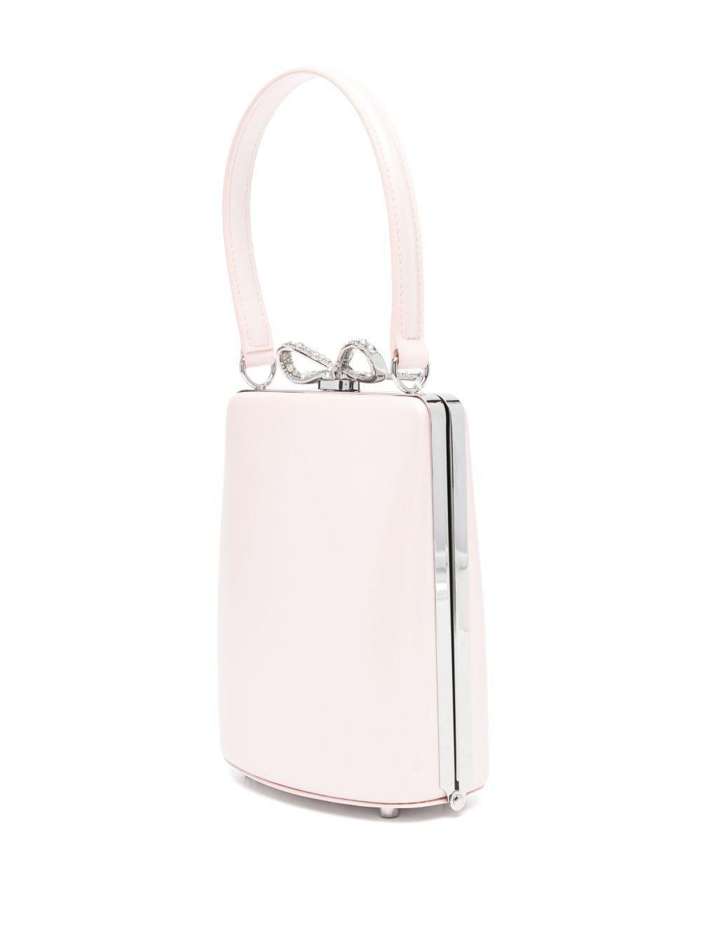 Borsa tote per bambina Self - Portrait rosa con fiocco - Rubino Kids