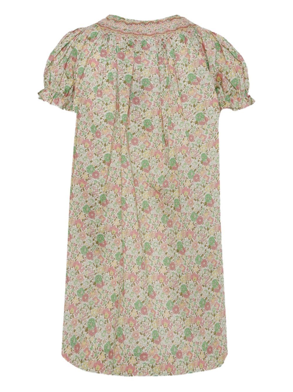 Caftano per bambina Bonpoint multicolore con stampa a fiori - Rubino Kids