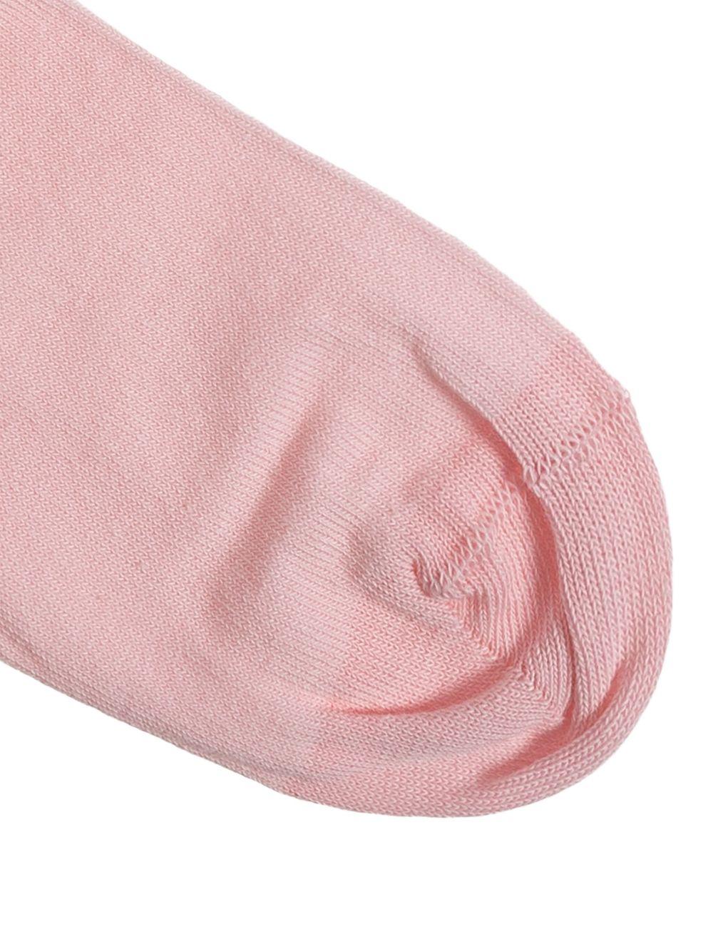 Calzini per bambina Palm Angels Kids rosa con dettaglio logo - Rubino Kids