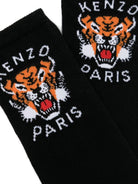 Calzini per bambino Kenzo Kids neri con stampa tigre - Rubino Kids