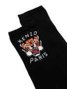 Calzini per bambino Kenzo Kids neri con stampa tigre - Rubino Kids