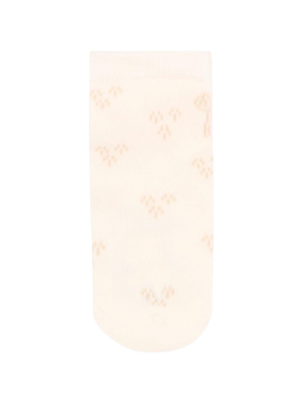 Calzini per neonata Kenzo Kids rosa con stampa tigre (2 pezzi) - Rubino Kids