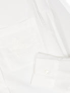 Camicia con logo ricamato per bambino ETRO KIDS bianco con orlo curvo - Rubino Kids