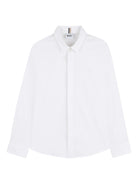 Camicia da bambino Boss Kids bianca a maniche lunghe - Rubino Kids