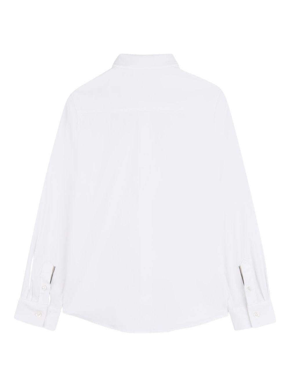 Camicia da bambino Boss Kids bianca a maniche lunghe - Rubino Kids