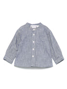 Camicia Eustace per neonata Bonpoint blu con tasca sul petto - Rubino Kids