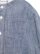 Camicia Eustace per neonata Bonpoint blu con tasca sul petto - Rubino Kids