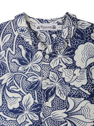 Camicia Gerald per neonato Bonpoint blu con colletto alla cubana - Rubino Kids