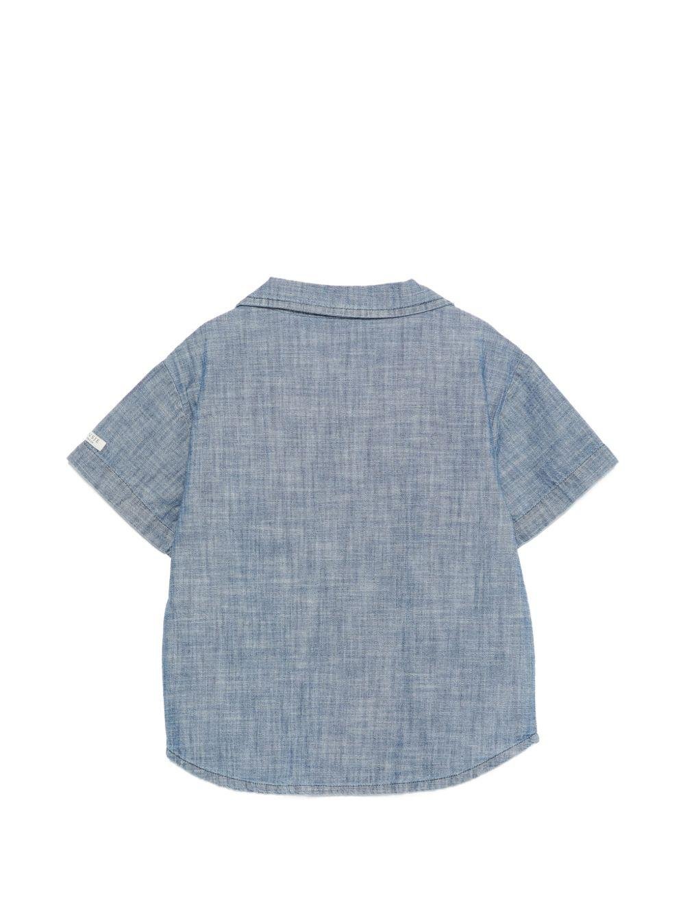 Camicia Ludon per bambino Donsje denim con ricamo Jeep - Rubino Kids