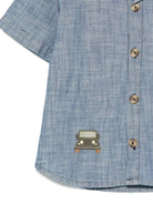 Camicia Ludon per bambino Donsje denim con ricamo Jeep - Rubino Kids