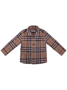 Camicia neonato Burberry Kids beige a quadri - Rubino Kids