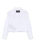 Camicia per bambina Balmain Kids bianca con colletto classico - Rubino Kids