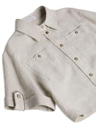 Camicia per bambina Brunello Cucinelli Kids beige con glitter - Rubino Kids