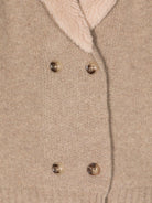 Camicia per bambina Donsje marrone con chiusura doppiopetto - Rubino Kids