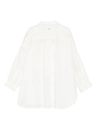 Camicia per bambina Douuod Kids bianca con bordino classico - Rubino Kids