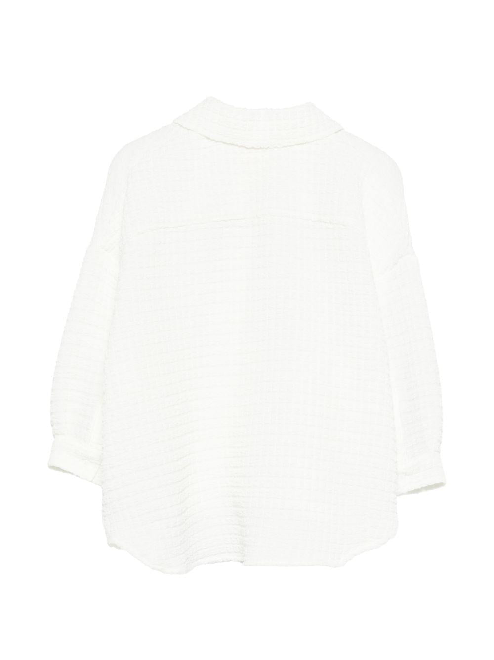 Camicia per bambina Douuod Kids bianca con colletto classico - Rubino Kids