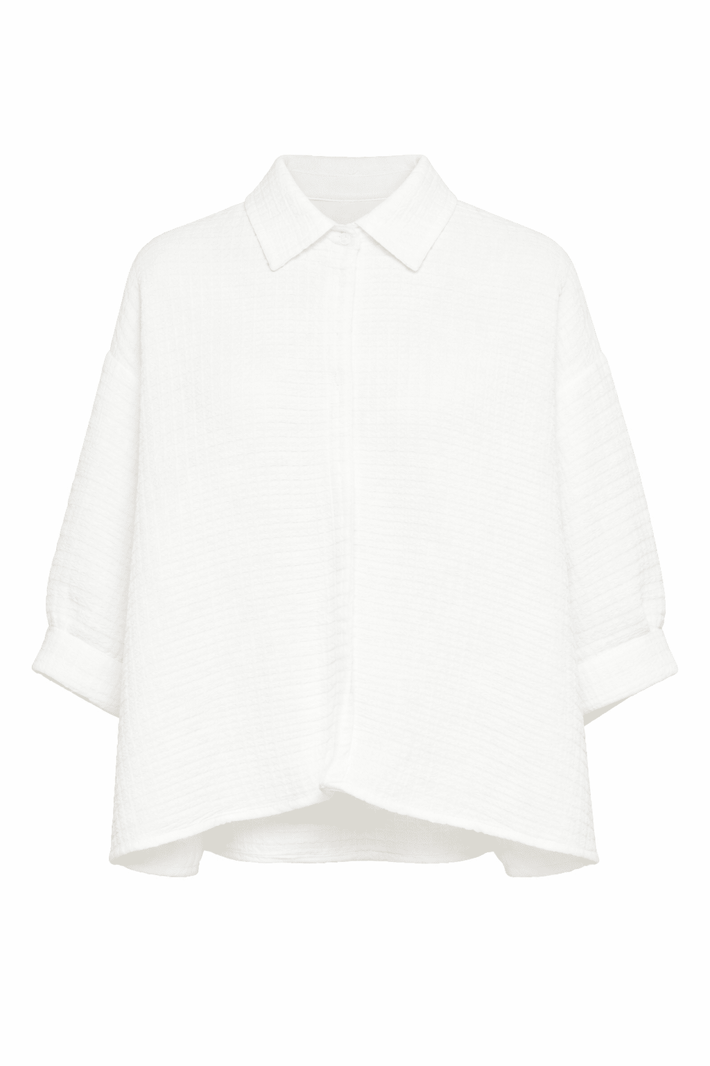 Camicia per bambina Douuod Kids bianca con colletto classico - Rubino Kids