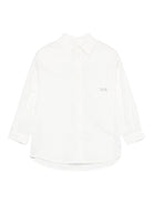 Camicia per bambina Douuod Kids bianca con logo - Rubino Kids