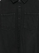 Camicia per bambina Douuod Kids nera con colletto classico - Rubino Kids