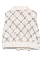 Camicia per bambina Elisabetta Franchi La Mia Bambina beige con stampa - Rubino Kids