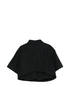 Camicia per bambina Elisabetta Franchi La Mia bambina nera con colletto a punta - Rubino Kids