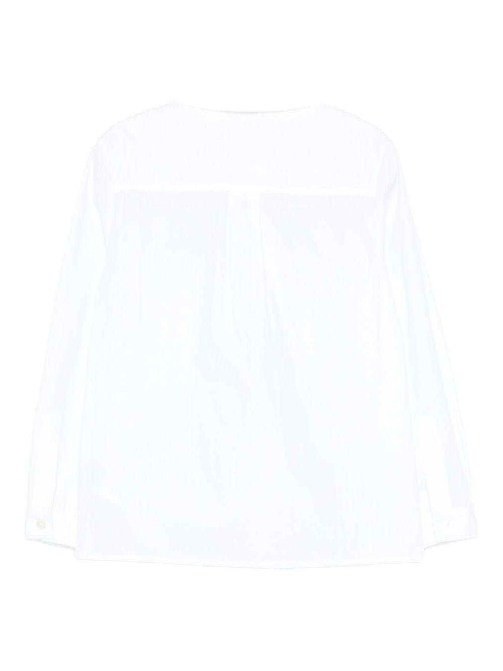 Camicia per bambina Emilio Pucci Junior bianco con stampa grafica - Rubino Kids