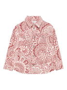 Camicia per bambina ETRO KIDS rosa con stampa paisley - Rubino Kids