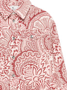 Camicia per bambina ETRO KIDS rosa con stampa paisley - Rubino Kids