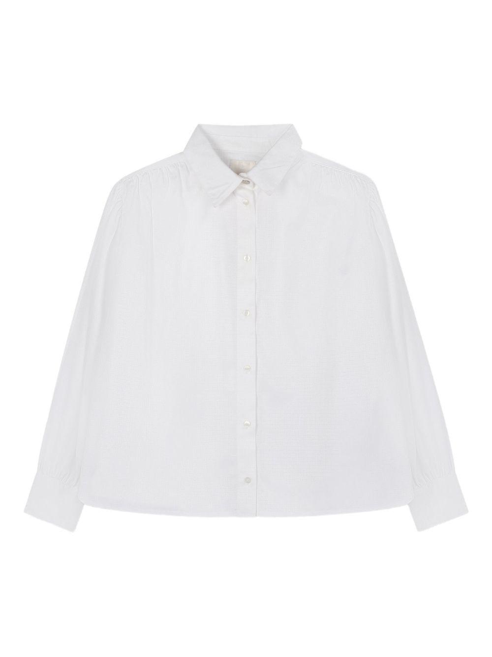Camicia per bambina Givenchy Kids bianco con bottoni - Rubino Kids
