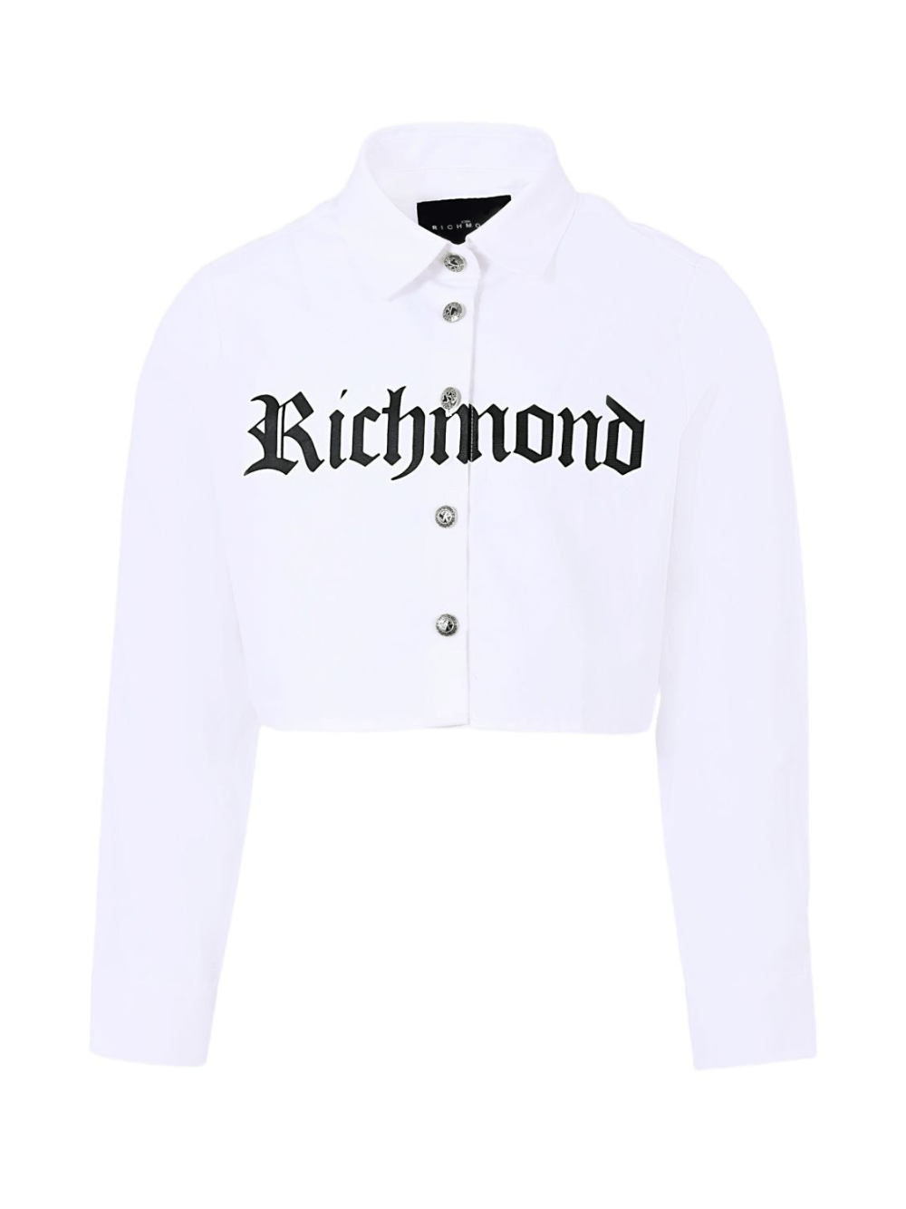 Camicia per bambina John Richmond Junior bianco con stampa - Rubino Kids