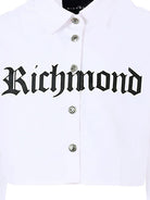 Camicia per bambina John Richmond Junior bianco con stampa - Rubino Kids