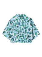 Camicia per bambina Lanvin Enfant multicolor con stampa a fiori - Rubino Kids