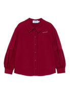 Camicia per bambina Mi Mi Sol rosso colletto stile polo - Rubino Kids