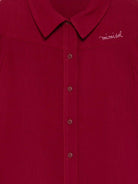 Camicia per bambina Mi Mi Sol rosso colletto stile polo - Rubino Kids