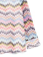 Camicia per bambina Missoni Kids multicolore con stampa a zigzag - Rubino Kids