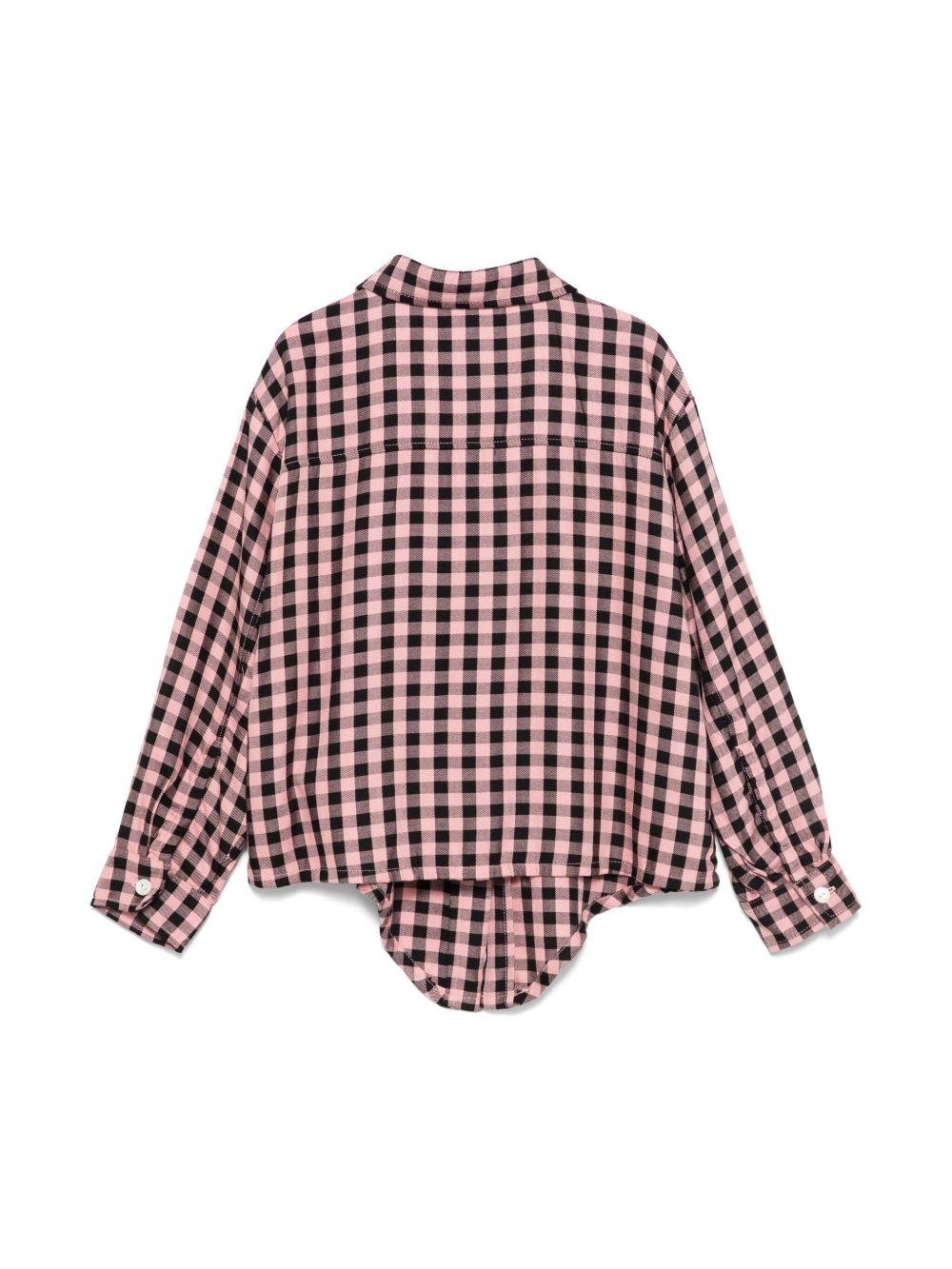 Camicia per bambina Molo Rafa rosa con dettaglio con nodo - Rubino Kids