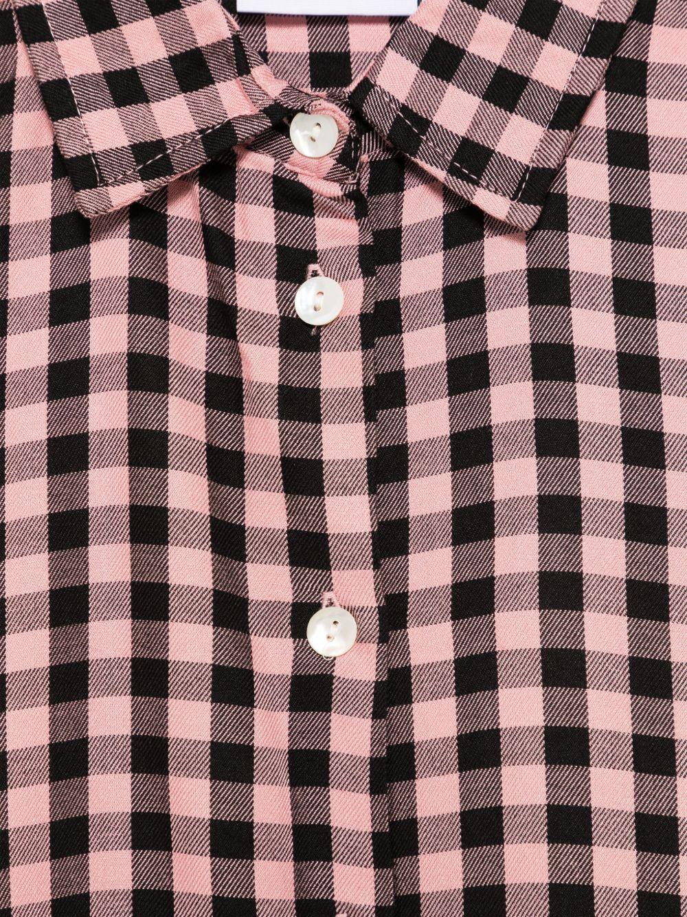 Camicia per bambina Molo Rafa rosa con dettaglio con nodo - Rubino Kids