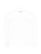 Camicia per bambina MSGM Kids bianco con ruches - Rubino Kids