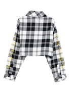 Camicia per bambina Off - White Kids bianco e nero a quadri - Rubino Kids