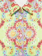 Camicia per bambina Versace Kids multicolore con testa di Medusa - Rubino Kids