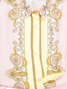 Camicia per bambina Versace Kids rosa con design barocco - Rubino Kids