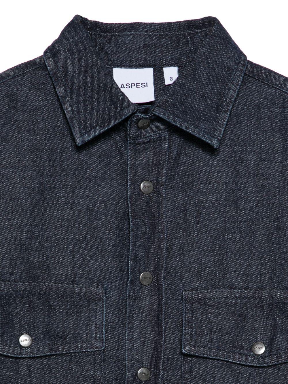 Camicia per bambino Aspesi Kids denim con doppia tasca - Rubino Kids