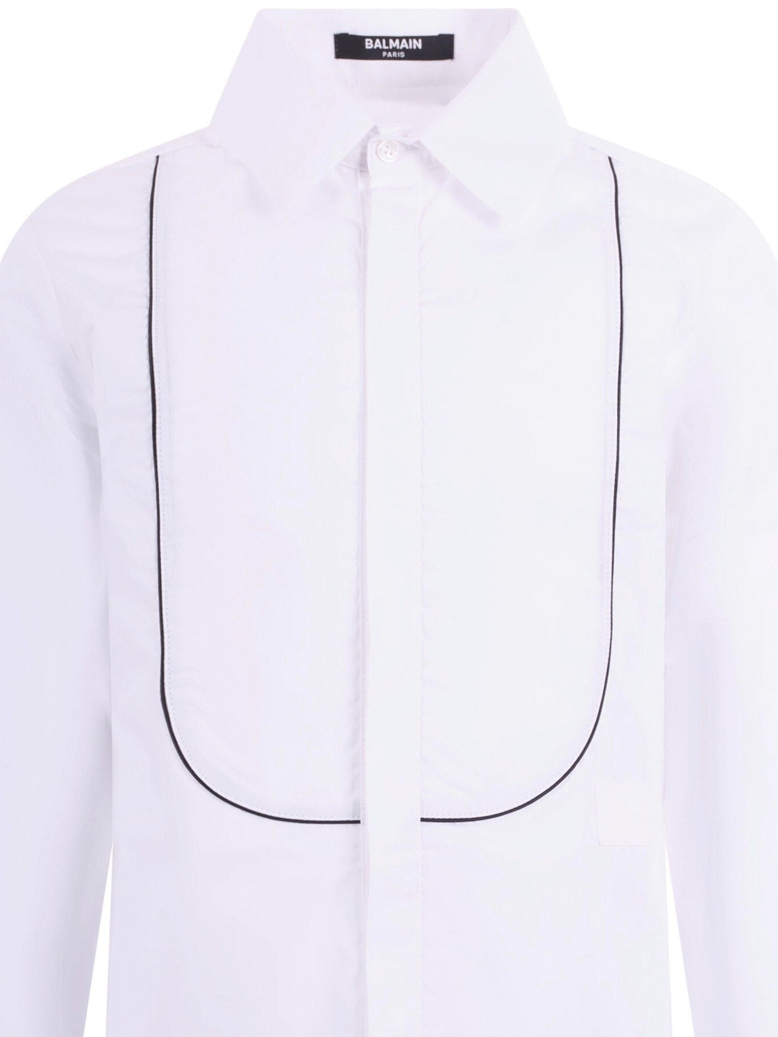 Camicia per bambino Balmain Kids bianca con colletto classico - Rubino Kids