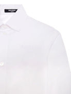 Camicia per bambino Balmain Kids bianca con logo ricamato - Rubino Kids