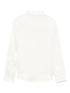 Camicia per bambino Balmain Kids bianco con stampa geometrica - Rubino Kids