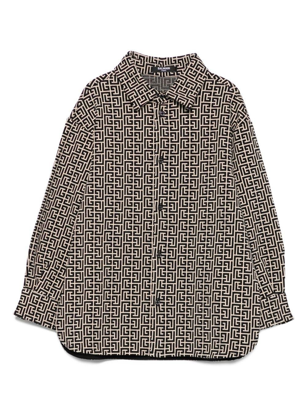 Camicia per bambino Balmain Kids con stampa geometrica - Rubino Kids