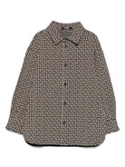 Camicia per bambino Balmain Kids con stampa geometrica - Rubino Kids