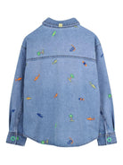 Camicia per bambino Billieblush denim con decorazione in ricamo - Rubino Kids