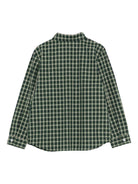 Camicia per bambino Bonpoint verde con motivo a quadri - Rubino Kids